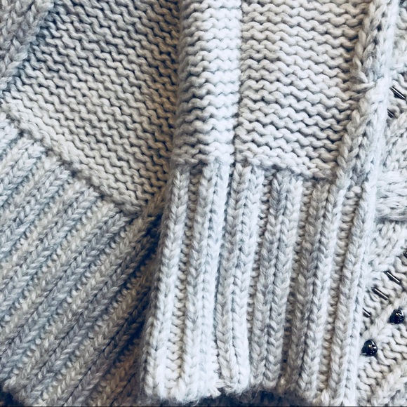 Abercrombie & Fitch Embellished Cable Sweater - Picture 7 of 8